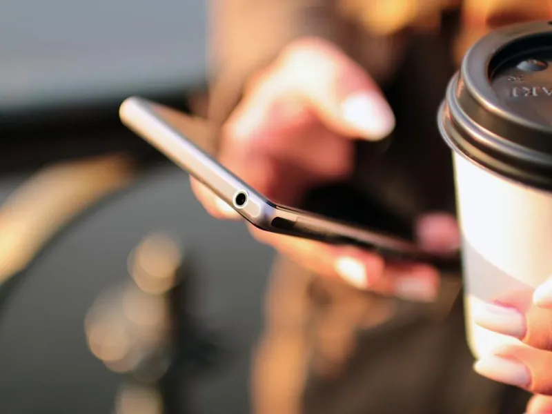 Customer searching for a local plumber on a smartphone
